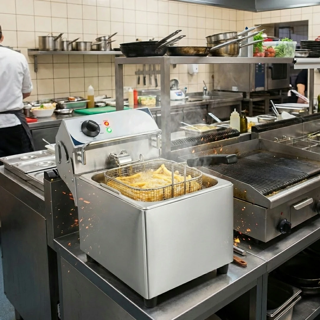 Friteuse électrique en acier inoxydable 7 litres 3600 W