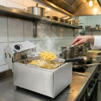 Friteuse électrique 10 litres en acier inoxydable 3600 W