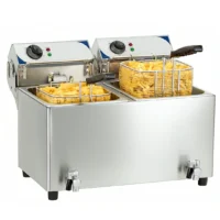 Friteuse électrique double cuve 2 x 7 litres