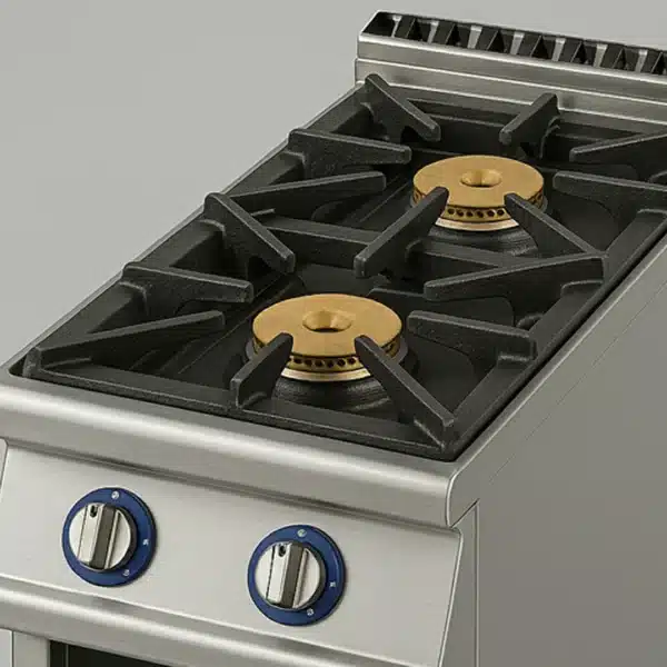 Cuisinière à gaz sur baie libre