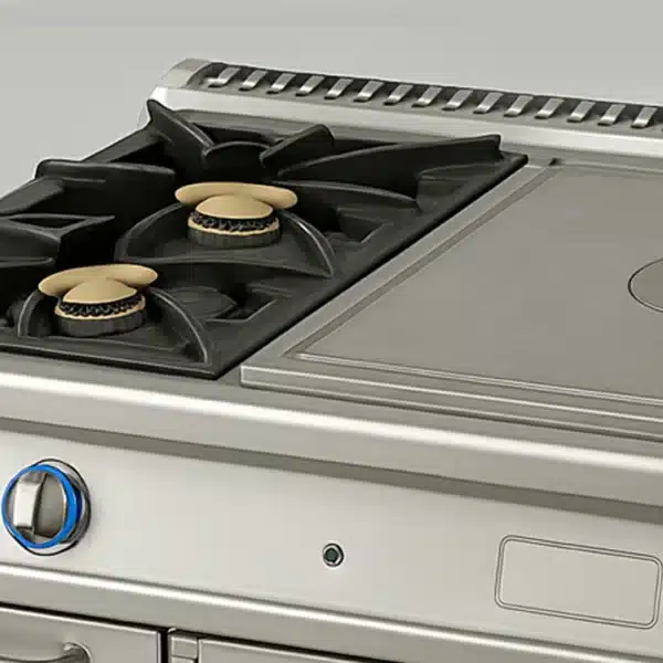 Cuisinière à gaz avec plaque