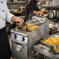Friteuse électrique sur armoire neutre