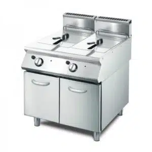 Friteuse gaz sur placards 70/80FRGS13, 2 x 13 litres