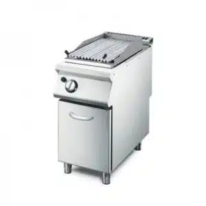 Grillade pierre de lave gaz GM70/40GRL, en acier inoxydable, 7.6 kW