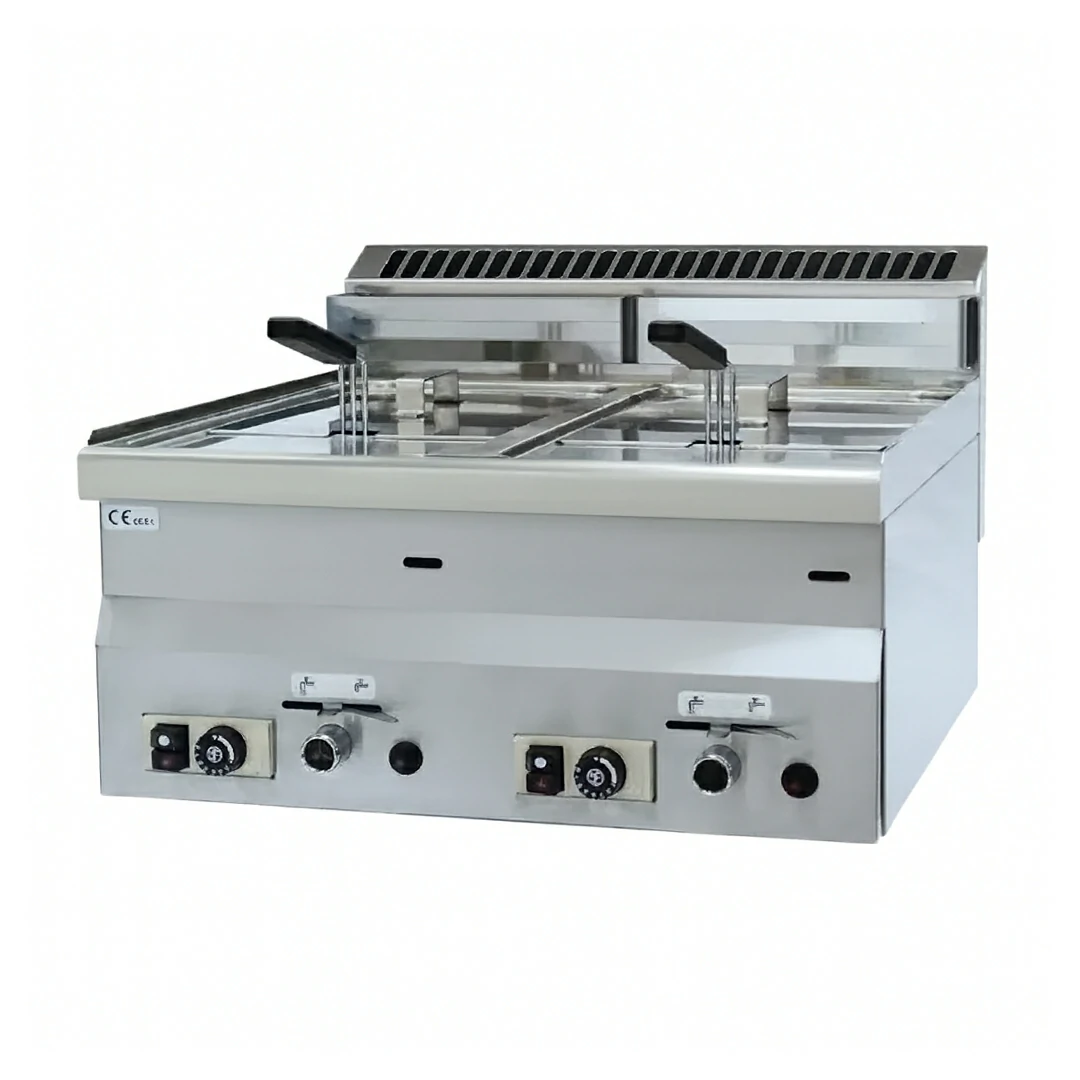 Friteuse à poser inox 2 x 8 L