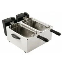 Friteuse de comptoir double cuve