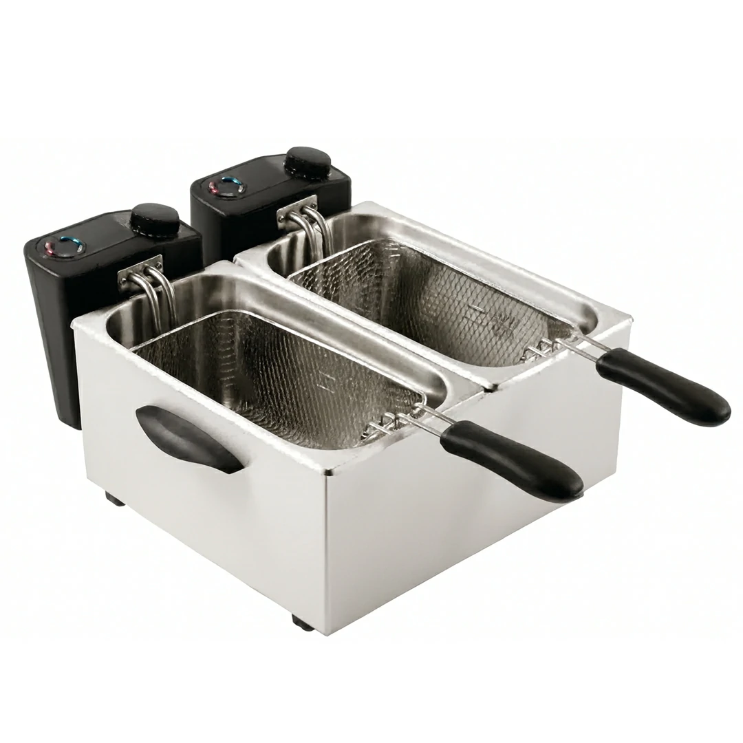 Friteuse de comptoir double cuve