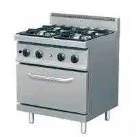 Fourneau à Gaz Professionnel 4 Feux en Acier