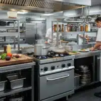 Fourneau à Gaz Professionnel 4 Feux en Acier Inox AISI 304