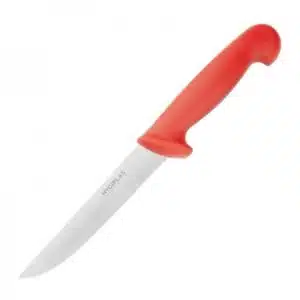 Couteau à désosser à lame rigide Hygiplas rouge, L 150 mm