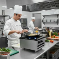 Réchaud à gaz professionnel - 1 feu 24 kW