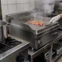 Fry-Top Électrique en acier inoxydable
