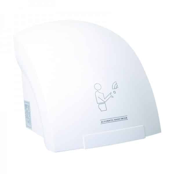 Sèche-Mains Murale 1600W - Sans Perçage, Capteur Automatique, Silencieux - Pour Salle De Bain, Cuisine, Bureau, Hôtel (Gris)