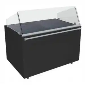 Vitrine chauffante à plats cuisinés, fermée bain-marie à eau, 2,25 Kw