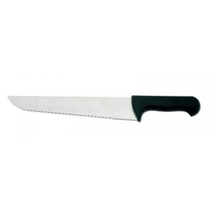 Couteaux poisson lame crantée, manche polypropylène noir