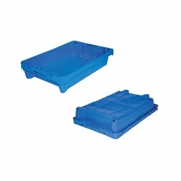 Bac de criée bleu avec système de drainage capacité 20 litres