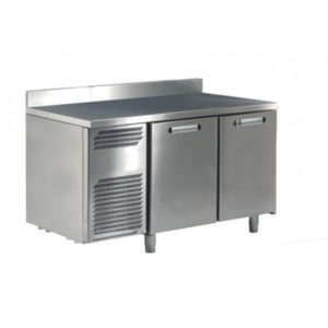 Soubassement réfrigéré, 2 portes, inox, 172 L