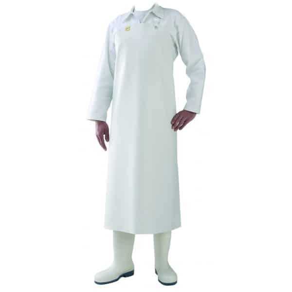 Tablier blanc de laboratoire nitrile 50/100