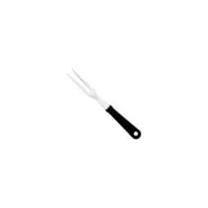 Fourchette traiteur 2 dents, manche ABS noir