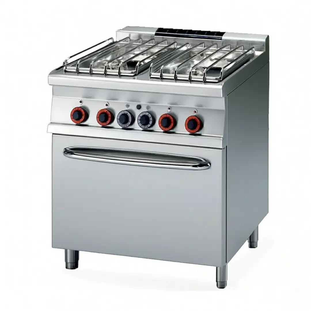 Piano de cuisson 4 feux sur four à gaz, gamme 700