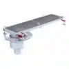 Caniveau téléscopique Epur HygieneFirst avec grilles inox 300 x 1000 mm sortie verticale en bout Ø 110 mm – Image 2