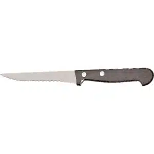 Couteau à steak micro-dentés, manche ABS noire, longueur lame: 100 mm