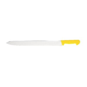 Couteau à kebab, manche jaune en polypropylène