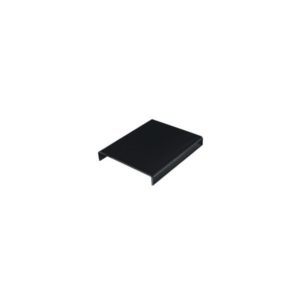 Réhausse noire réctangulaire en mélamine pour plat, hauteur 50 mm