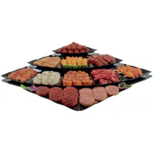 Plat en mélamine, gamme pétale, 1 repère