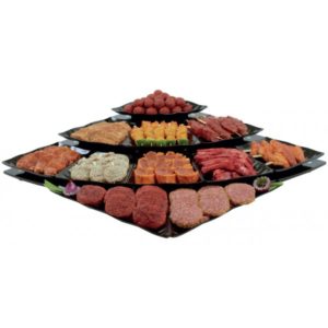 Plat en mélamine, gamme pétale, 2 repères