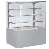 Vitrine cube inox cold