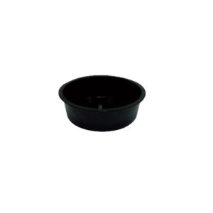 Bac rond mélaminé couleur noire, 4.5 L, ø 307 x H-90 mm, pour panier rond imitation osier