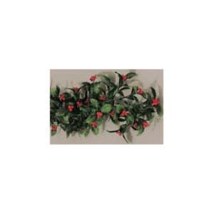 Guirlande pour vitrine, houx, longueur 1800 mm