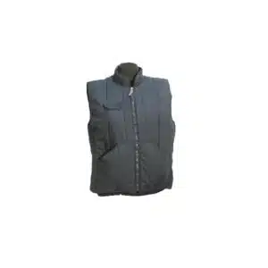 Gilet matelassé sans manches, marine, 65% polyester - 35% coton