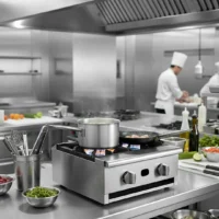 Feux vifs à gaz en inox 2 feux longueur 610 mm