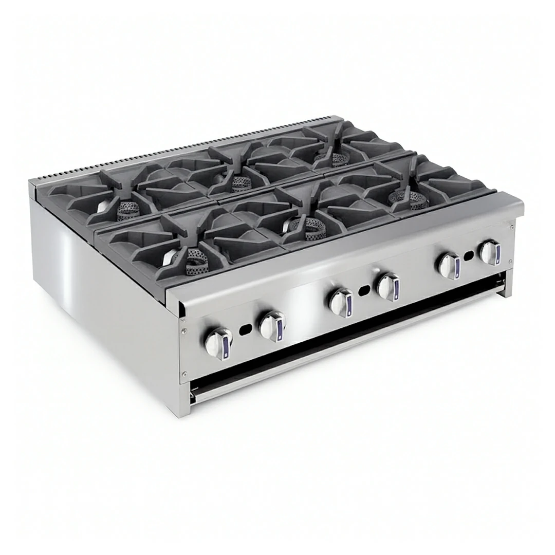 Feux vifs à gaz 6 brûleurs