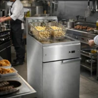 Friteuse électrique avec résistances fixes capacité 2 x 14 litres