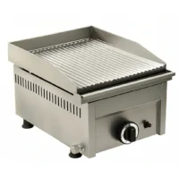 Plaque à hamburger rainurée