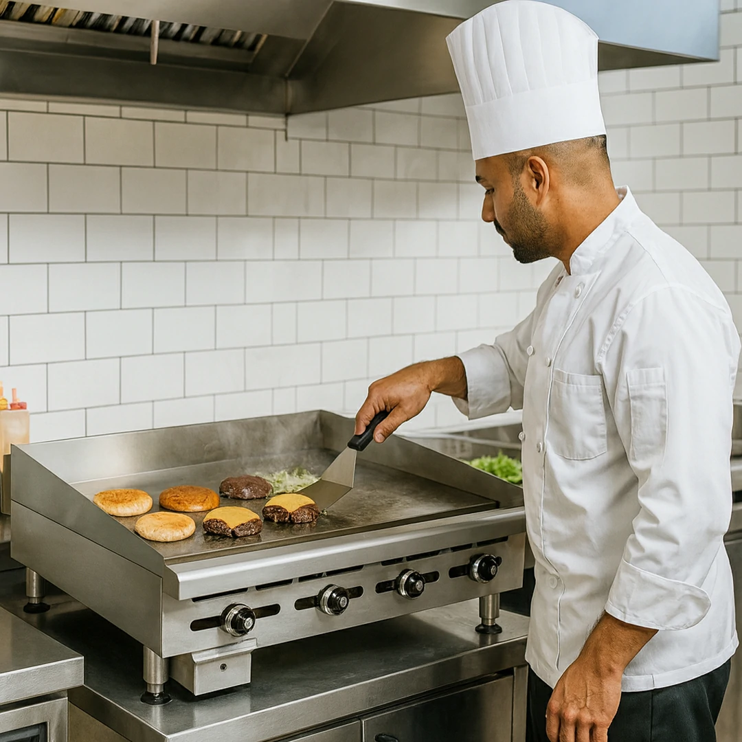 Plaque de cuisson haute puissance avec modèle à gaz 4 brûleurs