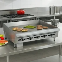 Plaque de cuisson haute puissance avec modèle à gaz 5 brûleurs