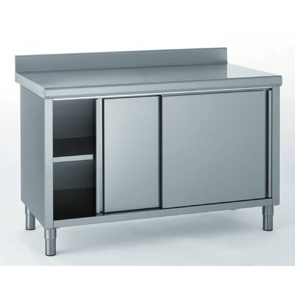 Meuble inox central sur-mesure, profondeur 801 à 900 mm