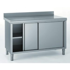 Meuble inox central sur-mesure, profondeur 801 à 900 mm