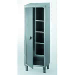 Armoire à fond plat, pour produits d’entretien et balais, avec séparation verticale, H 1890 mm