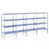 Rayonnage monté en ligne clayettes polypropylène 4 niveaux P 500 x H 2050 mm – Image 4