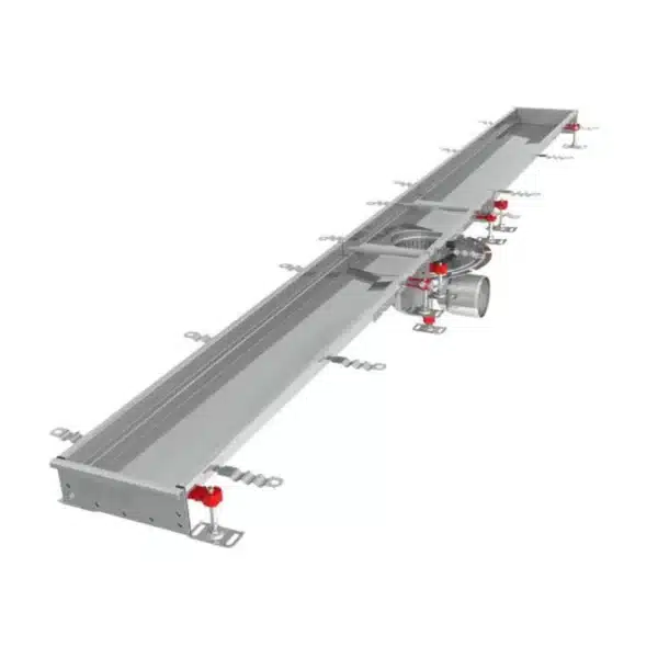 Caniveau inox Modul 200 sortie horizontale centrée