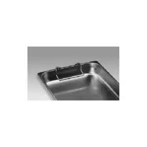 Bac gastronorme, acier inox, avec anses pliantes, GN 2/1, 650 x 530 mm