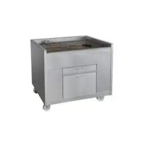 Churrasco professionnel, Grills à Charbon de Bois statiques, avec ventilation, Ligne 800, largeur 800 mm