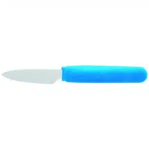 Couteau à huitres, manche thermogomme bleu