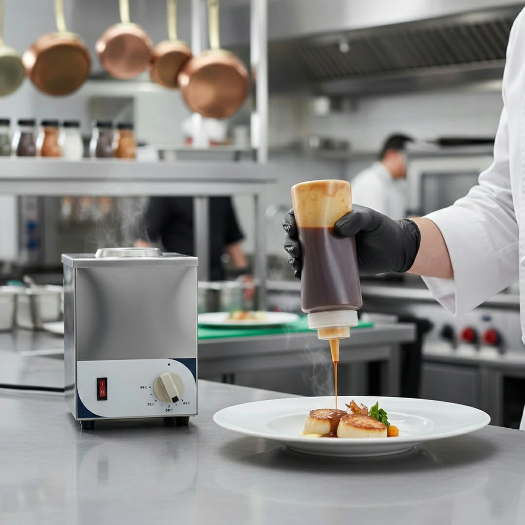Chauffe-Sauce Professionnel 200 W en Acier Inoxydable