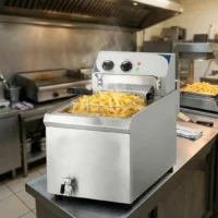 Friteuse Électrique Professionnelle 10 Litres avec Vanne de Vidange